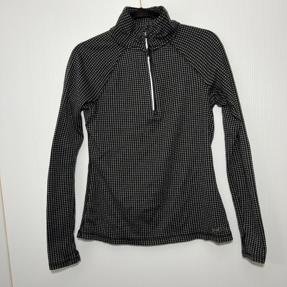 Eddie Bauer Black Diamond Printed 1/4 Zip‎ Pullover Sweater Women's size Medium
